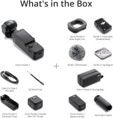 DJI Osmo Pocket 3 Creater Combo (EU) (DJI Turkiye Karfo Karacasulu Garantili)
