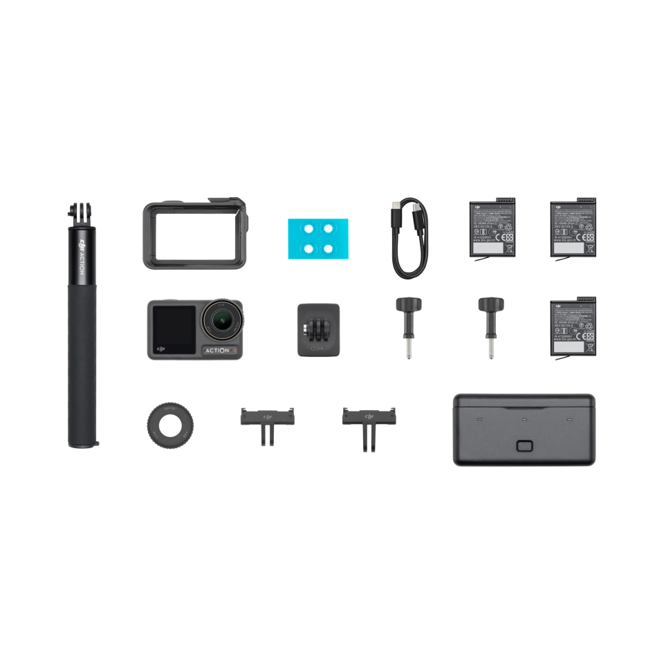 DJI Osmo Action 4 Adventure Combo 4K Aksiyon Kamera (EU) (Dji Turkiye Karfo Karacasulu Garantili)