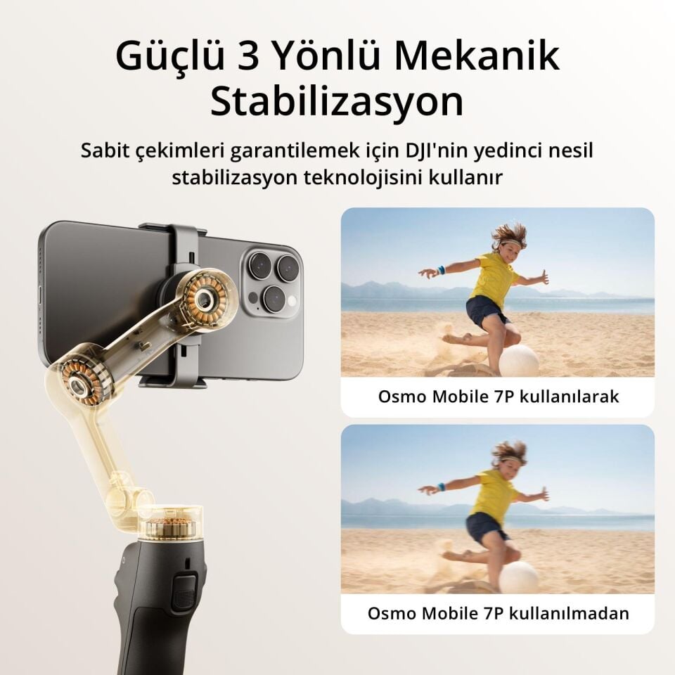 DJI Osmo Mobile 7P Gimbal (EU) (DJI Turkiye Karfo Karacasulu Garantili)