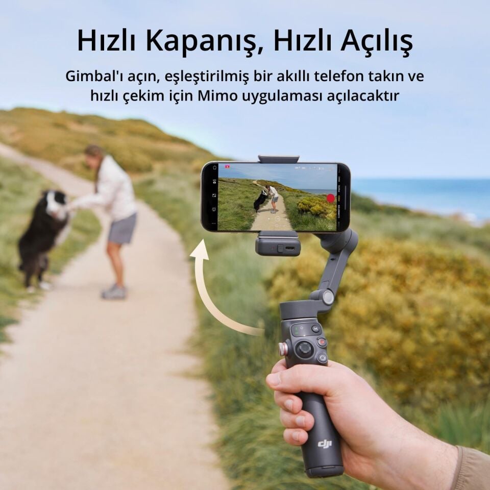 DJI Osmo Mobile 7P Gimbal (EU) (DJI Turkiye Karfo Karacasulu Garantili)