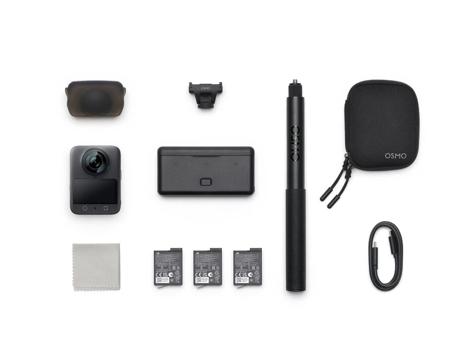 DJI Osmo 360  Adventure Combo 8K Aksiyon Kamera (EU) (Dji Turkiye Karfo Karacasulu Garantili)